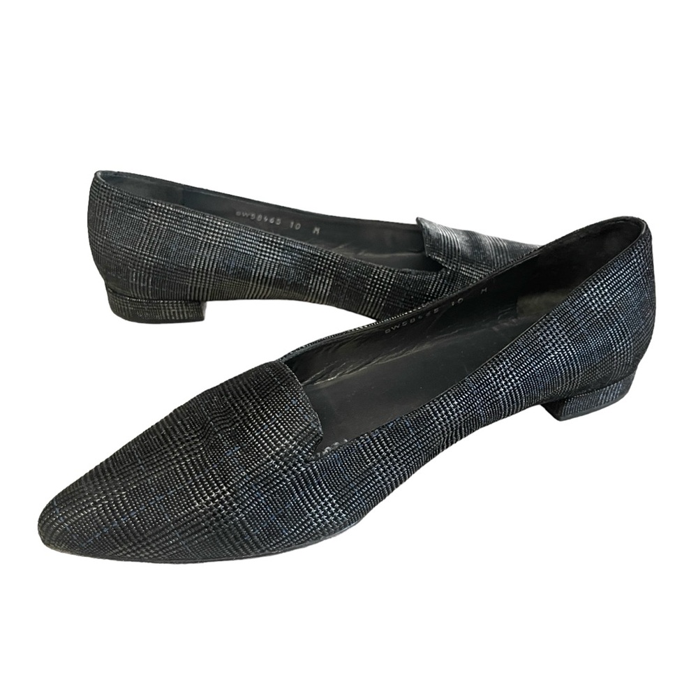 Stuart Weitzman Rialto Plaid Pointed Toe Loafer Flats Women’s Size 10